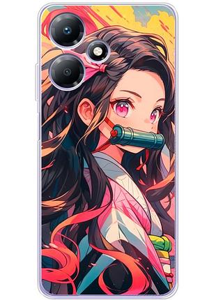Чехол силиконовый с картинкой на infinix hot 30 (аниме, anime)