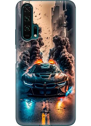 Чехол силиконовый с картинкой на huawei honor 20 pro (машина bmw i8)