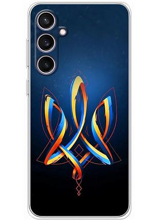 Чохол силіконовий з картинкою на samsung galaxy s23 fe (s711) (патріотичний, герб україни)