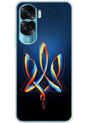 Чехол силиконовый с картинкой на huawei honor 90 lite (патриотический, герб украины)