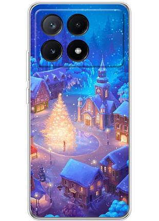 Чохол силіконовий з картинкою на xiaomi poco x6 pro 5g (новорічний)