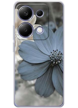 Чехол силиконовый с картинкой на xiaomi poco m6 pro (цветок гербера)