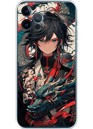 Чохол силіконовий з картинкою на iphone 12 pro (аніме, anime)