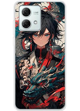 Чохол силіконовий з картинкою на motorola g84 (аніме, anime)