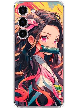 Чехол силиконовый с картинкой на samsung galaxy s23 (s911) (аниме, anime)