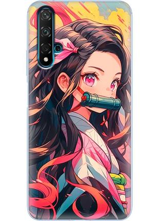 Чехол силиконовый с картинкой на huawei nova 5t (аниме, anime)