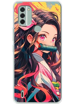 Чохол силіконовий з картинкою на nokia c31 (аніме, anime)