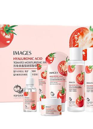 Подарочный набор с гиалуроновой кислотой и пептидами images hyaluronic acid tomato moisturizing 6 в 1