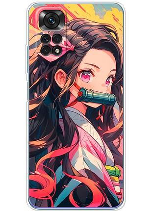 Чохол силіконовий з картинкою на xiaomi redmi note 11 (аніме, anime)
