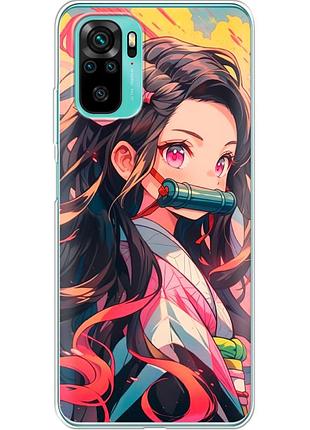 Чехол силиконовый с картинкой на xiaomi poco m5s (аниме, anime)