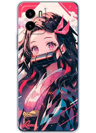 Чехол силиконовый с картинкой на vivo y15s (аниме, anime)