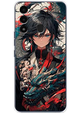 Чохол силіконовий з картинкою на tecno spark go 2022 (аніме, anime)