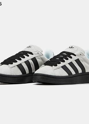 Кроссовки мужские черные adidas campus dark gray замшевые размеры 41 42 43 44 45