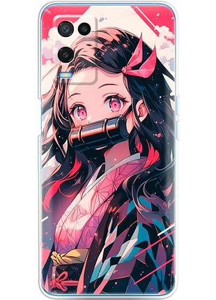 Чехол силиконовый с картинкой на oppo a54 (аниме, anime)