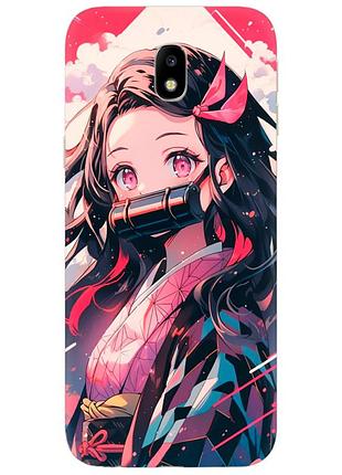 Чехол силиконовый с картинкой на samsung galaxy j7 2017 (j730) (аниме, anime)
