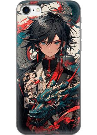 Чохол силіконовий з картинкою на iphone 8 (аніме, anime)