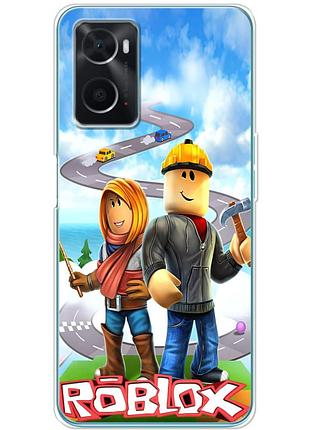 Чохол силіконовий з картинкою на oppo a76 (роблокс, roblox)