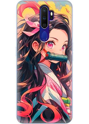 Чехол силиконовый с картинкой на oppo a9 2020 (аниме, anime)