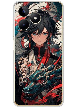 Чехол силиконовый с картинкой на realme c51 (аниме, anime)