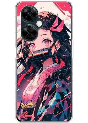Чехол силиконовый с картинкой на oneplus nord ce 3 lite (аниме, anime)