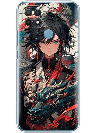 Чехол силиконовый с картинкой на oppo a15s (аниме, anime)