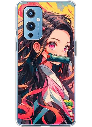 Чехол силиконовый с картинкой на oneplus 9 (аниме, anime)