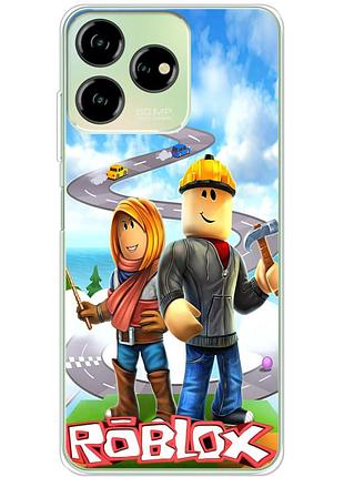 Чохол силіконовий з картинкою на zte blade v50 design 4g (роблокс, roblox)