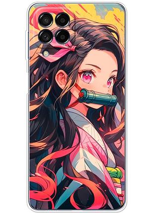 Чехол силиконовый с картинкой на samsung galaxy m53 5g (m536) (аниме, anime)