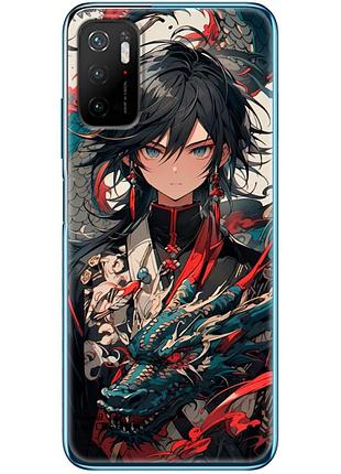 Чехол силиконовый с картинкой на xiaomi poco m3 pro (аниме, anime)