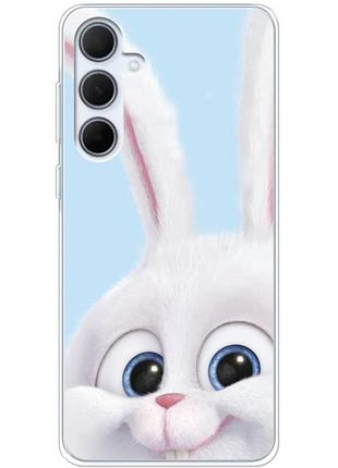 Чохол силіконовий з картинкою на samsung galaxy a35 5g (a356) (кролик сніжок)