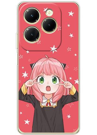 Чехол силиконовый с картинкой на infinix hot 40 (аниме, anime)