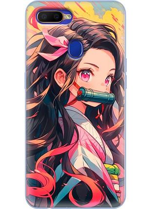 Чехол силиконовый с картинкой на oppo a12 (аниме, anime)