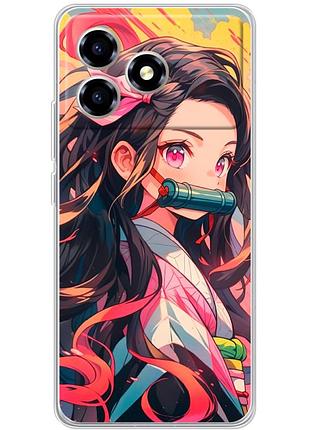 Чохол силіконовий з картинкою на zte blade a36 (аніме, anime)