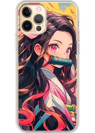 Чохол силіконовий з картинкою на iphone 12 pro max (аніме, anime)