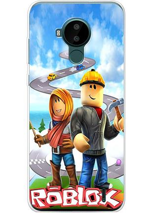 Чохол силіконовий з картинкою на nokia c30 (роблокс, roblox)