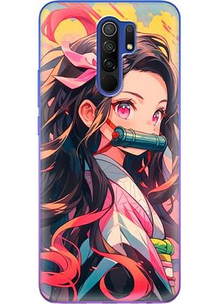 Чехол силиконовый с картинкой на xiaomi redmi 9 (аниме, anime)