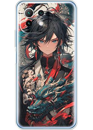 Чохол силіконовий з картинкою на xiaomi 11 lite 5g ne (аніме, anime)
