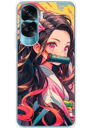 Чехол силиконовый с картинкой на huawei honor 90 lite (аниме, anime)