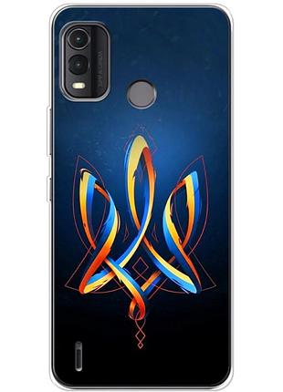 Чохол силіконовий з картинкою на nokia g11 plus (патріотичний, герб україни)