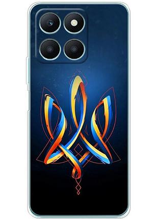 Чохол силіконовий з картинкою на huawei honor x6a (патріотичний, герб україни)
