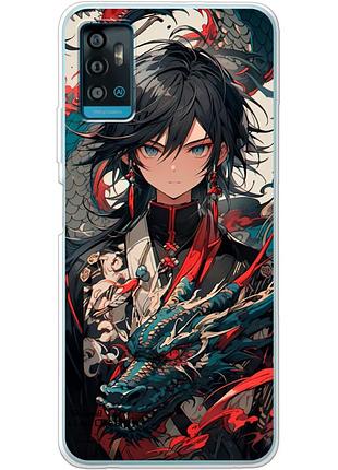 Чехол силиконовый с картинкой на zte blade a71 (аниме, anime)