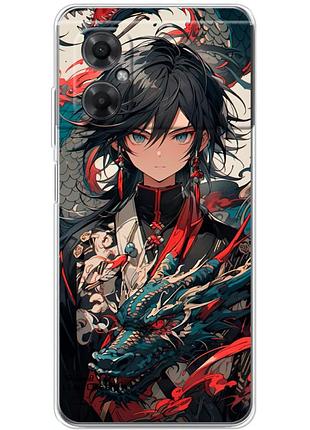 Чехол силиконовый с картинкой на xiaomi redmi note 11r (аниме, anime)