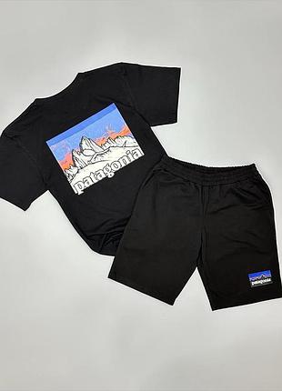 Футболка черная + шорты patagonia