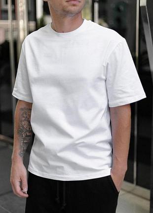 Белая футболка мужская повседневная без логотипа s m l xl xxl 3xl 4xl