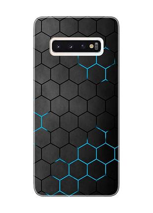 Чехол на samsung galaxy s10 :: фон соты (принт 359)