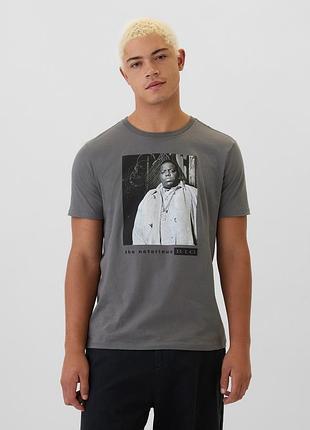 Мужская футболка gap (4826241296601) biggie graphic t-shirt l серая