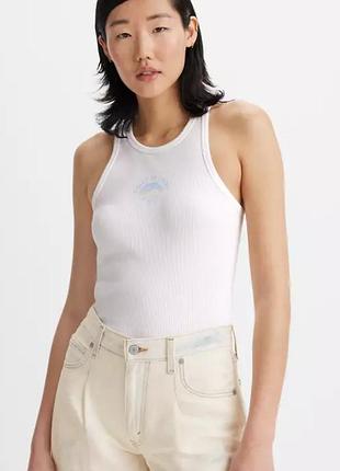 Жіноча майка levi's (197868577062) grapchic gemani tank top bright white l біла
