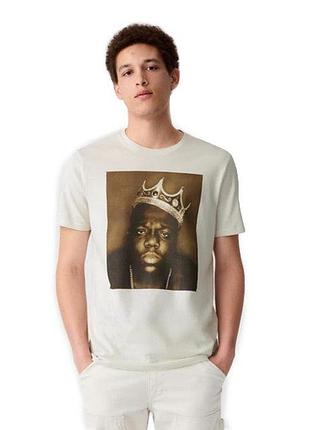 Мужская футболка gap (18664318964) the notorious b.i.g. l бежевая