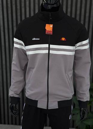 Кофта мужская ells без капюшона на молнии серая s m l xl xxl турция