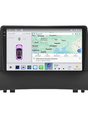 Штатная магнитола lesko для renault megane ii рестайлинг 2006-2009 экран 9" 4/64 qled carplay 4g wi-fi gps 360 prime